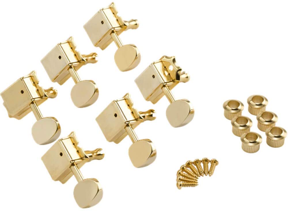 Vintage-Style StratÂ®/TeleÂ® Tuners, Gold (6)