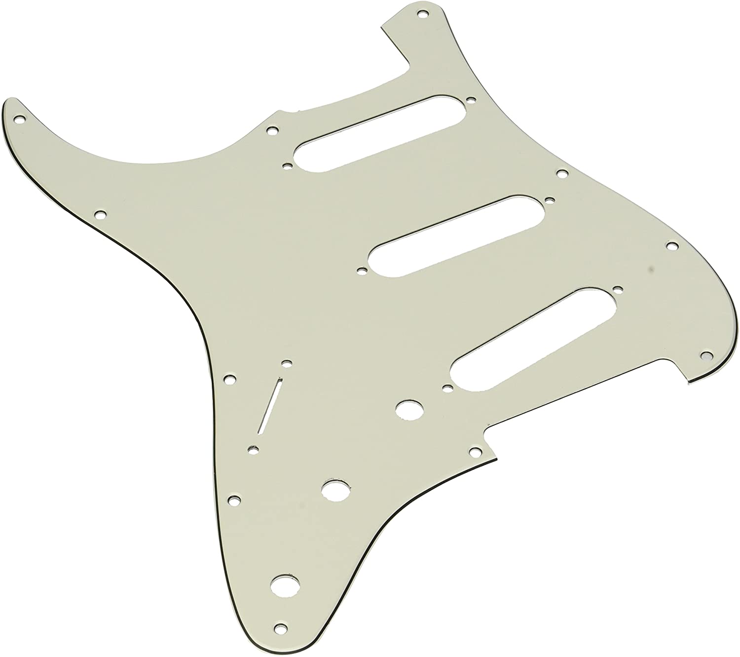 11-Hole Modern StratocasterÂ® Left Hand S/S/S Pickguards