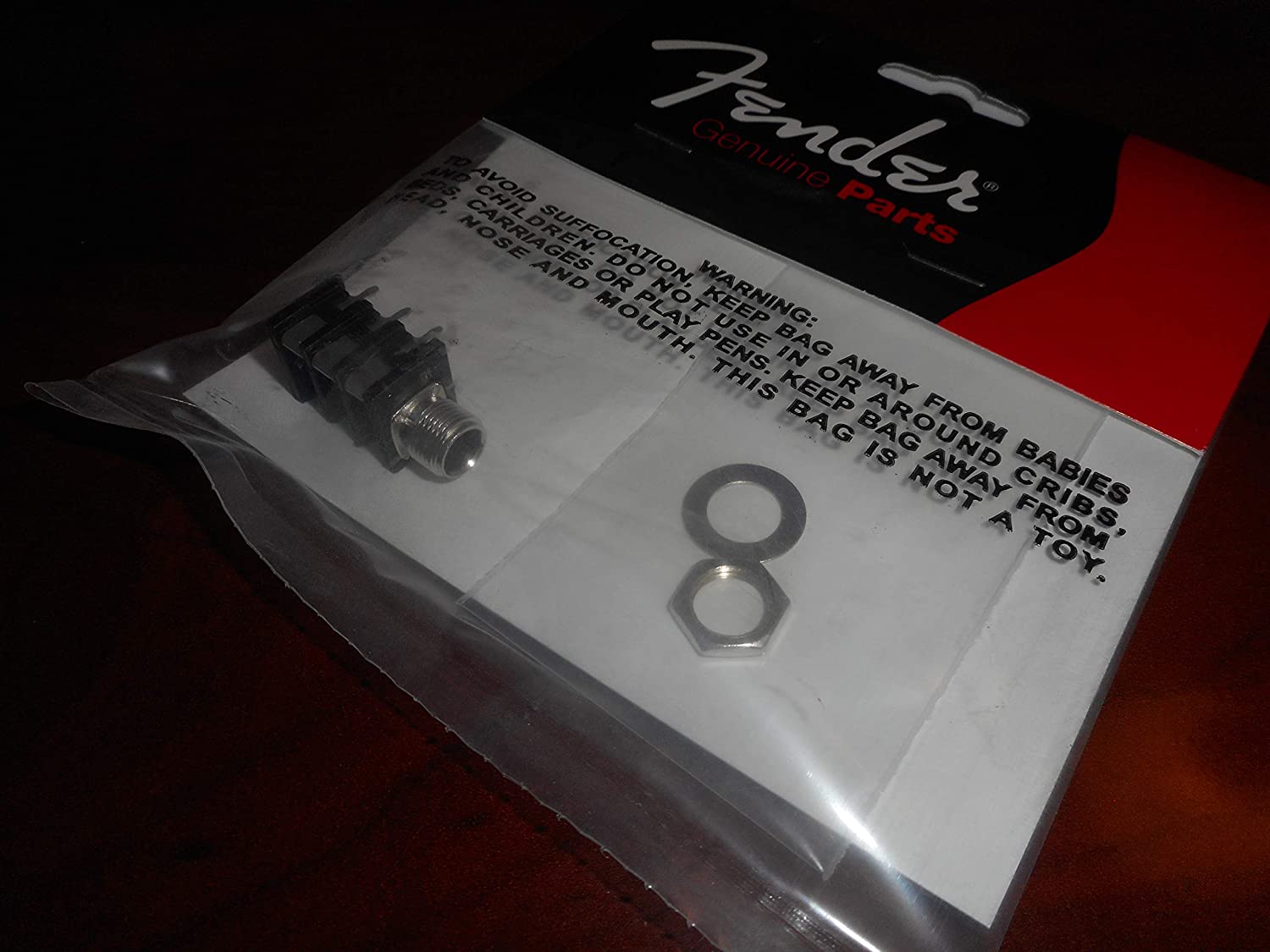 1/4" 6-Pin Stereo Amplifier Jack with Metal Bushing