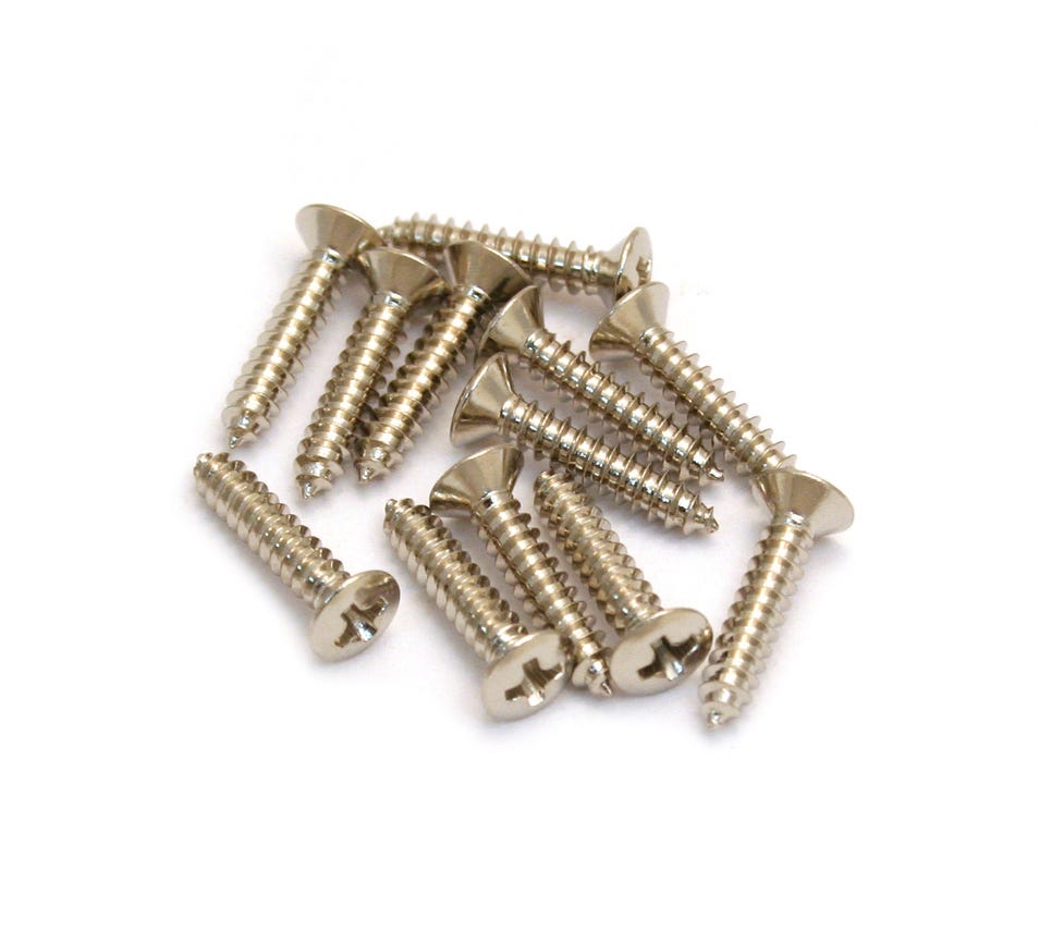 Fender/Gretsch Gold Bezel Pickup Ring Mounting Screws Guitar/Bass