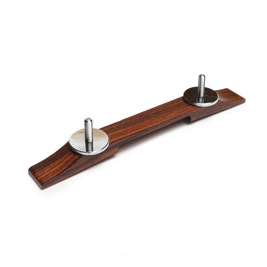 Bridge Base, Rosewood 74mm w/20mm Chrome