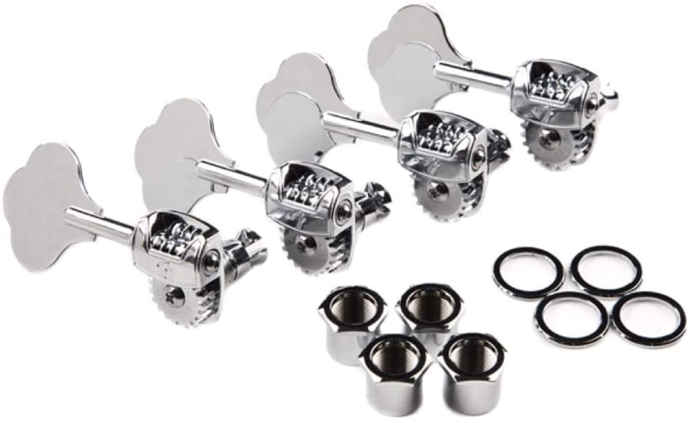 Deluxe F Stamp Bass Tuning Machines - Left-Hand