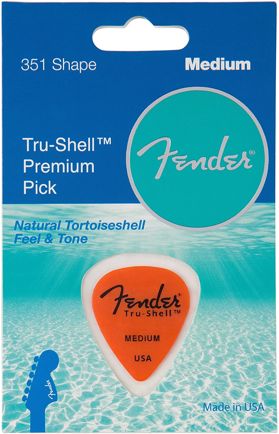 FenderÂ® Tru-Shellâ„¢ Picks - 351 Shape