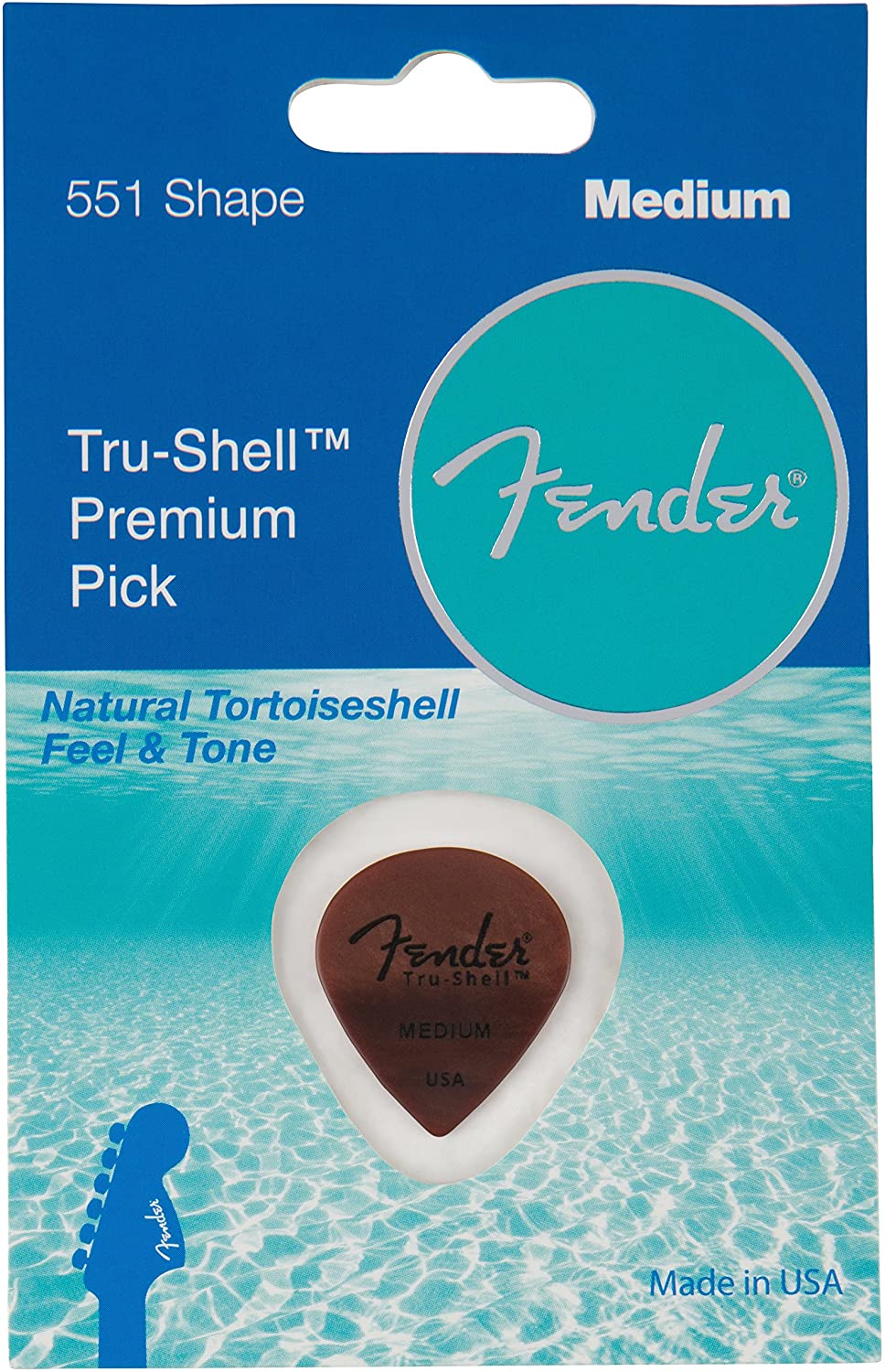 FenderÂ® Tru-Shellâ„¢ Picks - 551 Shape