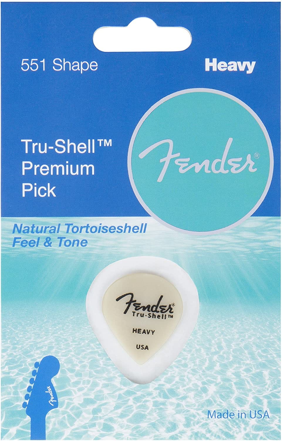 FenderÂ® Tru-Shellâ„¢ Picks - 551 Shape