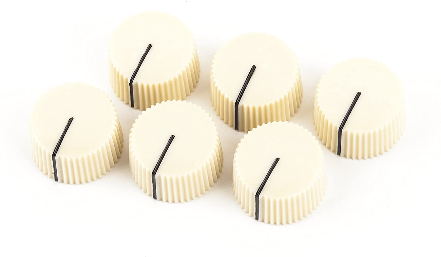 Pure Vintage Radio Amplifier Knobs - Cream