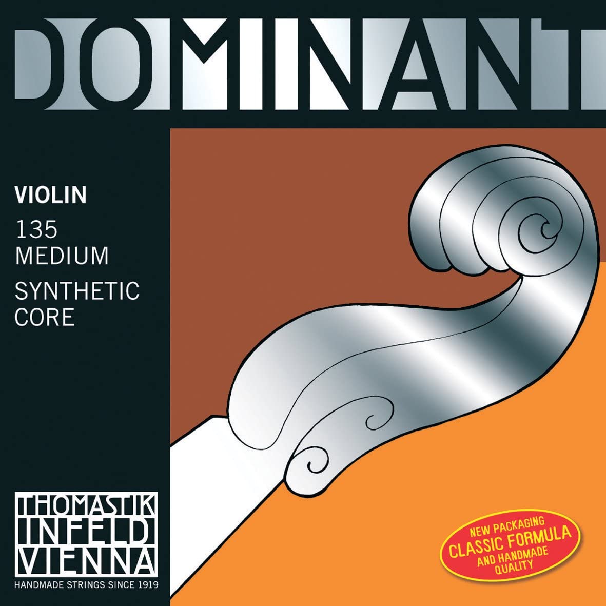 Dominant 1/2 Violin Set Of 4-Steel E, Ball End