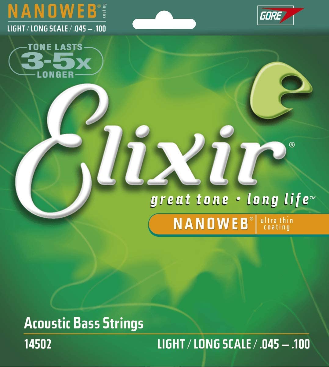 Elixir NANOWEB 4 String Acoustic Light/Long Scale
