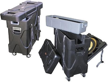 Trap X2 Drum Hardware Case W/Built-In Cymbal Vault