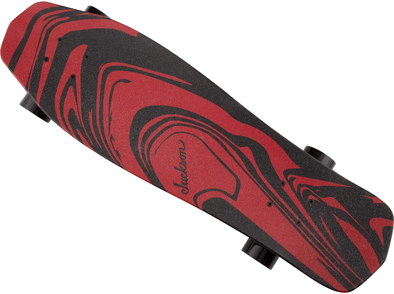 Jackson® Swirl Skateboard, Red and Black