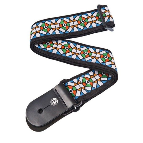 D'Addario Woven Guitar Strap, Stained Glass