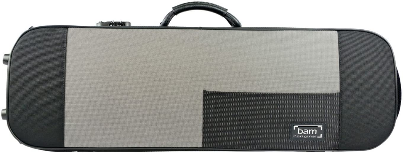 Bam Stylus Violin Case Black and Silver