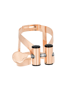 Vandoren M|O Ligature and Plastic Cap for Bass Clarinet; Pink Gold