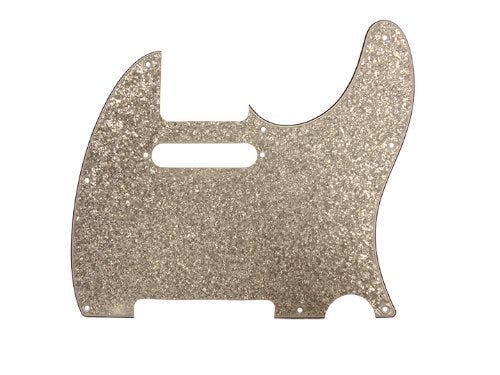 Tele Pickguard SILVER SPARKLE