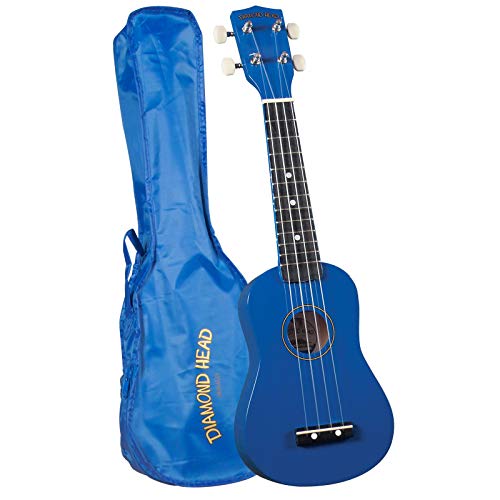 Diamond Head Soprano Uke  Blue