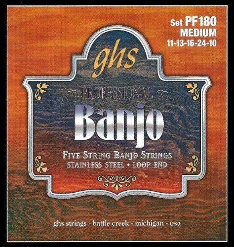 Ghs 5-Str Banj St Stl Med