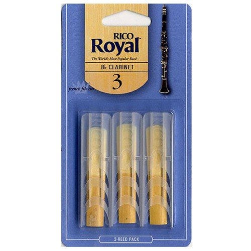 Rico Royal Bb Clarinet #3 - 3 Pack