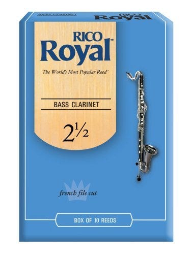 Rico Royal Bass Clarinet Box of 10 - 2.5