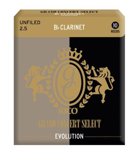 Rico Evolution Bb Clarinet Reeds 2.5 - Box/10