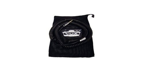 VCC090BK Black High Quality Coiled Cable (29.5 feet) with Mesh bag