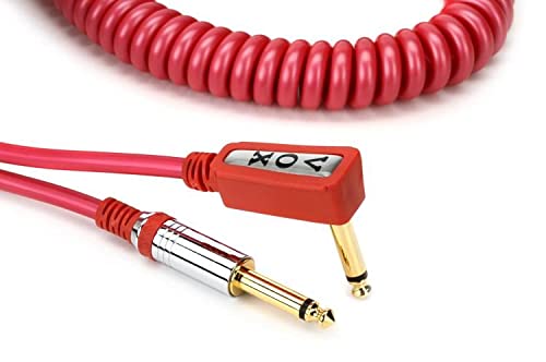 VCC090RD Red High Quality Coiled Cable (29.5 feet) with Mesh bag