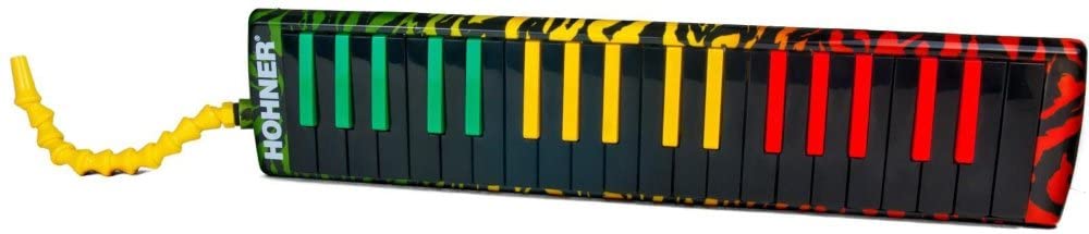 AIRBOARD 37 KEY RASTA PRINT W/ BAG AND BLOWFLOW MOUTHPEICE