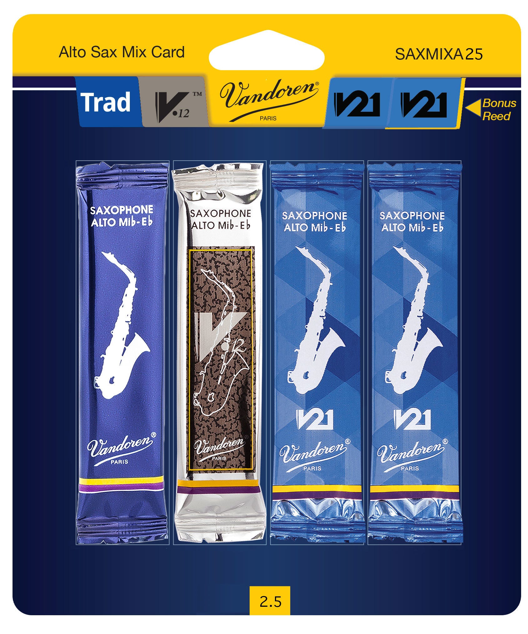 Vandoren Alto Sax Classical Mix Card #2.5
