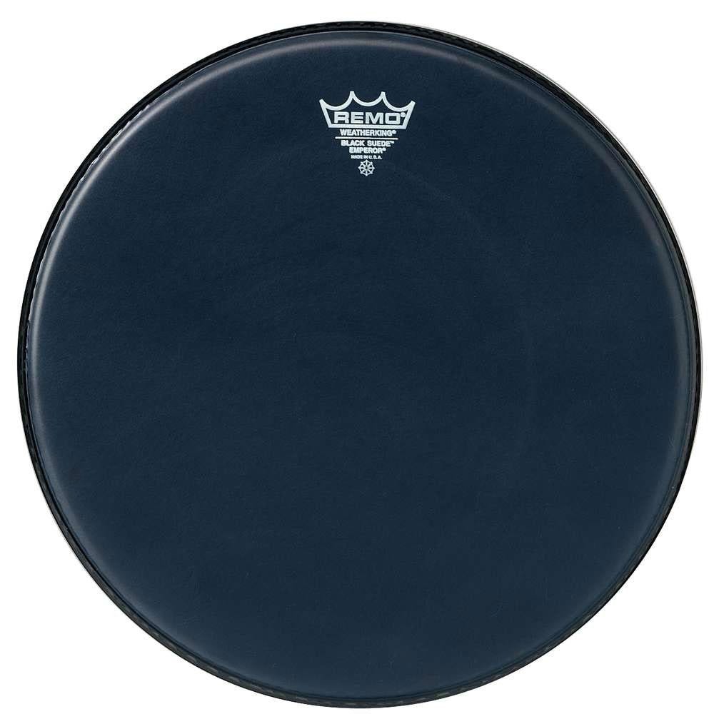 Remo 8" Emperor Black Suede Crimplock Marching Tenor Drum Head
