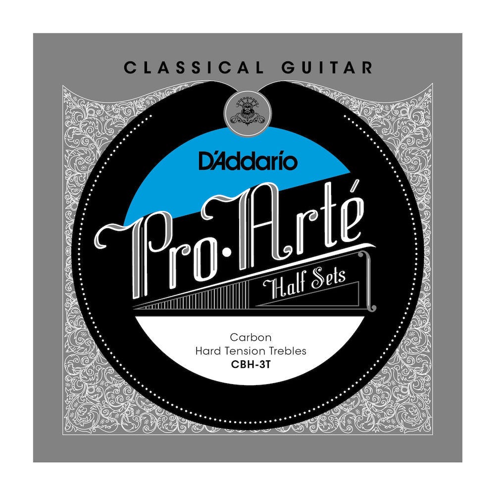 D'Addario CBH-3T Pro-Arte Carbon Classical Guitar Half Set, Hard Tension