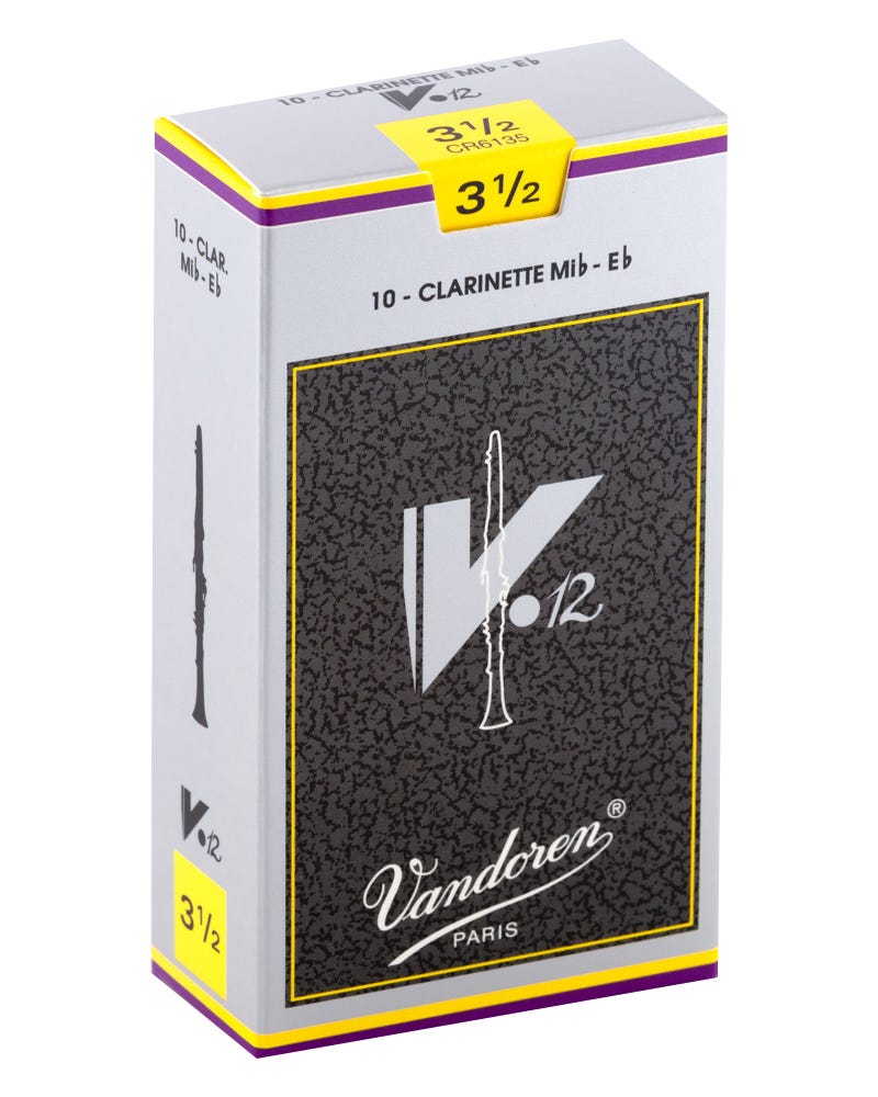 Vandoren Eb Clarinet V.12 Reeds Strength #3.5; Box of 10