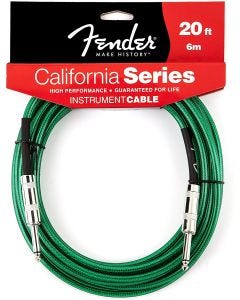 20' Cable Instrument Cable Sea Foam Green