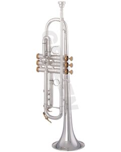 3001 Getzen Bb Artist Custom Trumpet - Bright silver plate
