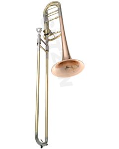 3047AFR Getzen Custom Series F attachment Tenor Trombone - Clear lacquer finish