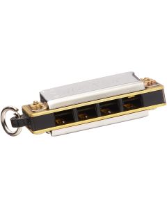 MINI HARMONICA W/CHAIN (GOLD TONE)