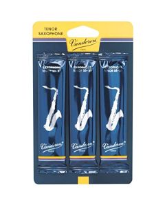 Vandoren Tenor Sax Traditional Reeds Strength #2; 3 Card
