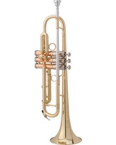 907DLX Getzen Bb Eterna Deluxe Trumpet - Clear lacquer finish