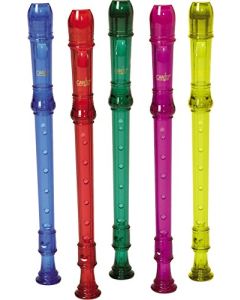 Canto 1-piece Soprano Recorder (blue) Model: CR101B-1