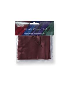 Hodge Silk Alto Recorder Swab - Burgundy
