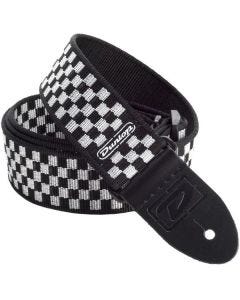 Dunlop Strap - Black and White Checker