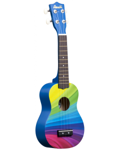 DDUK10 Rainbow Wave Ukulele, Soprano