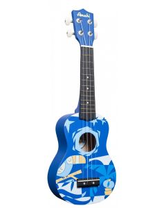 DDUK2 Amahi Blue Bird Ukulele, Soprano