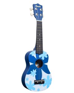 DDUK8 Amahi Blue Flower Ukulele, Soprano