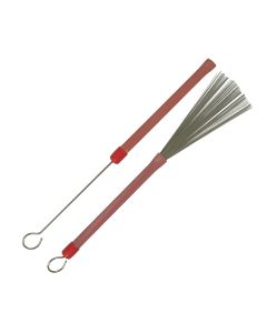 Ludwig L191 Red Grooved Handle Brushes with Loop End