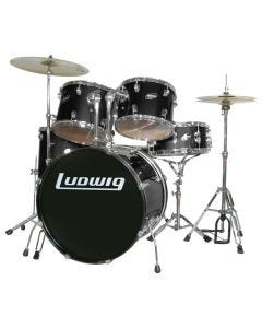 Ludwig LC17011 Accent Fuse 5-Piece Drum Set - Black