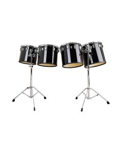 Ludwig LECT04CCG 10"/12"/13"/14" Mid-Range Concert Toms with Stands