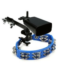 Latin Percussion LP160NYK Tambourine and Cowbell with Mount Kit