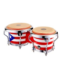 LP Mini Bongos Chrome Hardware Puerto Rico Flag