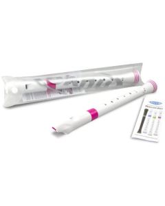 Recorder White/Pink with Transvinyl Case