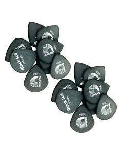 D'Addario Black Ice Guitar Picks, 10 pack, Light