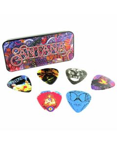 Dunlop Carlos Santana Pick Tin with 6 Picks Heavy